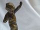 Wunderschöne Art Déco Bronzefigur - Knabe Putte Amor 18 Cm Schöne Patina 1900-1949 Bild 8