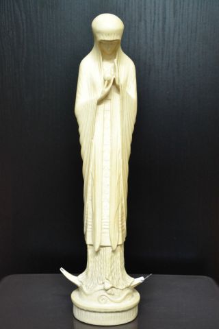 Hl.  Maria - Madonna Mit Jesuskind Beuron Ca.  1920 - Jugendstil Größe = Ca.  36cm Bild