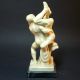 Alabaster Figur / Skulptur • Italien • Auf Mamor Sockel • Ringkämpfer / Ringer 1950-1999 Bild 1