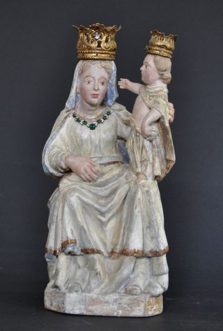 Ettaler Madonna,  Ca.  1780 - 1800,  Linde Geschnitzt,  Alte Fassung Restauriert Bild
