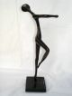 Bronze Skulptur Figurine Von Bodrul Khalique,  60er Ballerina,  Tänzerin,  29cm 1950-1999 Bild 3