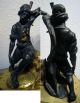 Schönes Gehaüse Für Eine Kaminuhr Mit Skulpturen Aus Messing/bronze Um 1880 Vor 1900 Bild 2