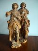 Wundervolles Paar Originaler Barockengel Holzskulpturen Um 1700 Vor 1900 Bild 1