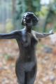 Art Deco,  Bronze Skulptur,  ästhetische,  Nackte Frau Ab 2000 Bild 1