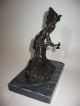 Häuptling - Tomahawk - Bronze - Carl Kauba - Wien Sign 1900-1949 Bild 4