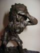 Häuptling - Tomahawk - Bronze - Carl Kauba - Wien Sign 1900-1949 Bild 5