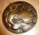 Bronze Relief Königin Elisabeth V.  Belgien 1950-1999 Bild 6