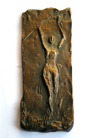 Heinrich Faltermeier,  Relief Tänzerin,  Bronze 1971 Bild