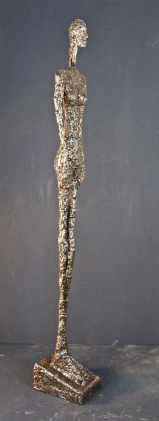 Stehende Frau,  Standing Woman,  Eisenskulptur,  Frei Nach A.  Giacometti Bild