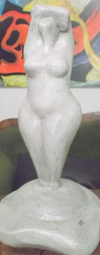 Bildhauermodell Skulptur Bozzetto Dicke Frau Bild