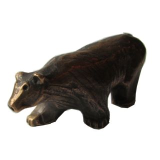 Bronzeplastik Figur Skulptur Bär Bronze Sculpture Bear Bild