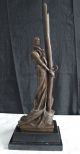 Bronze Skulptur - L ' Otage Von Emmanuel Villanis Handarbeit 1950-1999 Bild 5