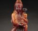 Sammeln Alte Kwan - Yin Skulpturen送子观音,  Lack Rotlac,  China Selten Asiatika: China Bild 1