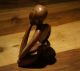No Body Holz Skulptur Kunst Feng Shui Denker Figur Ohne Bauch Ab 2000 Bild 6