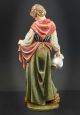 Hl.  Elisabeth Mit Silbernem Krug Brotlaiber Getreidegarbe.  Holz Polychrom Gefaßt Skulpturen & Kruzifixe Bild 5