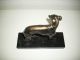 Wunderschöner Windhund Bronze Statue Büste Aus Erbschaft 1950-1999 Bild 1