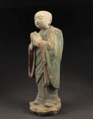 30 Cm Alte Sammeln Handbemalt Schöne Buddha Skulpturen,  Holz,  China Selten Bild