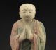 30 Cm Alte Sammeln Handbemalt Schöne Buddha Skulpturen,  Holz,  China Selten Asiatika: China Bild 3