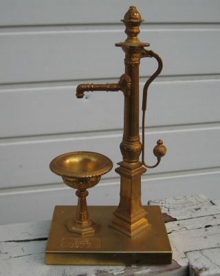 Miniatur Brunnen Gartenbrunnen Anno 1877 Aus Metall 21 Cm Hoch Bild