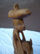 Geschnitzte Holzfigur Mexicaner Auf Esel Handarbeit 1950-1999 Bild 3