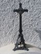 Kreuz Kruzifix Auf Sockel Sakral Jugendstil Um 1899 - Metall - Aus Pfarrhof 1890-1919, Jugendstil Bild 3