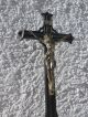 Kreuz Kruzifix Auf Sockel Sakral Jugendstil Um 1899 - Metall - Aus Pfarrhof 1890-1919, Jugendstil Bild 5