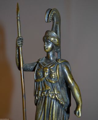 Sehr Feine Bronze Skulptur Von Der Griechischen GÖttin Pallas Athena C1820 Bild