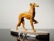 Art Deco Skulptur Windhund,  Barsoi,  Greyhound,  Borzoi 1900-1949 Bild 3