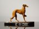 Art Deco Skulptur Windhund,  Barsoi,  Greyhound,  Borzoi 1900-1949 Bild 5