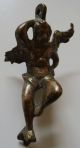 Rar Uralter Bronze Bzw.  Messing Engel Um 1800 Angelot En Laiton Skulpturen & Kruzifixe Bild 2