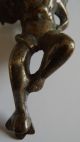 Rar Uralter Bronze Bzw.  Messing Engel Um 1800 Angelot En Laiton Skulpturen & Kruzifixe Bild 4
