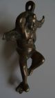 Rar Uralter Bronze Bzw.  Messing Engel Um 1800 Angelot En Laiton Skulpturen & Kruzifixe Bild 7