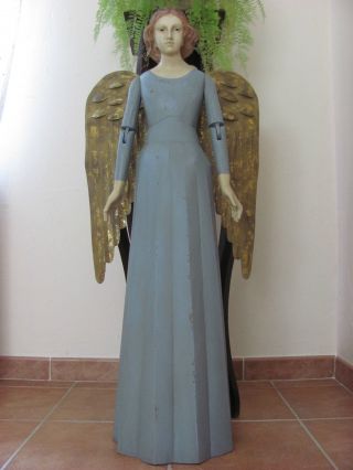 Blue Angel Shabby Poupée Vivante Xxl1,  00m Engel Mannequin Gage Doll Gelenkpuppe Bild