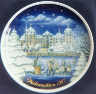 Weihnachten 1997 Sammelteller Königl.  Pr.  Tettau Schloß Moritzburg 26.  Ausgabe Bild
