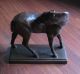 Skulptur Von Albert Hinrich Hussmann Pferd Stehend Signiert Bronze,  Rar Nach Form & Funktion Bild 3