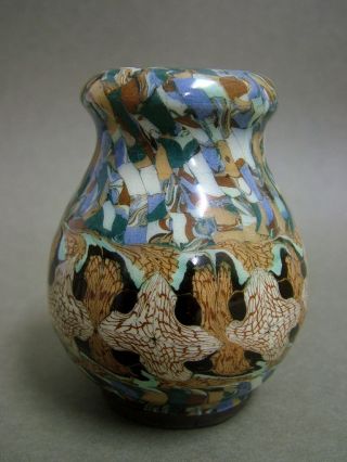 Jean Gerbino Vallauris Mosaik Vase 3.  Vase 1950 France Capron Ära Art Ceramic Bild