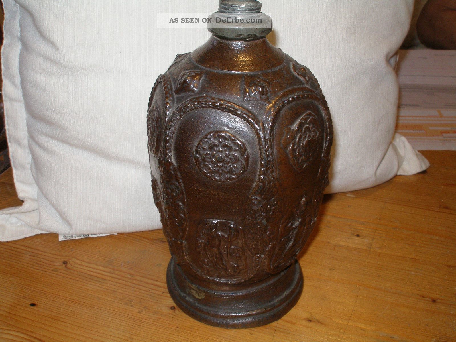 Top Creussener Flasche Planetendarstellung Creussen 18 Jhr.  Sehr Selte Nach Stil & Epoche Bild