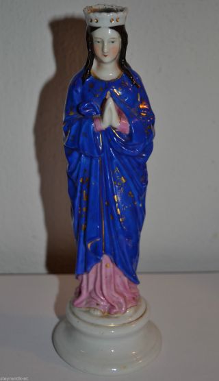 WunderschÖne Madonna - Maria Aus Porzellan Biedermeier C1830 Bild