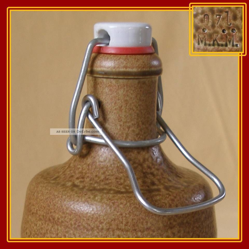 Tonflasche, Keramikflasche, Flasche, Mit Bügelverschluss, Mkm, Porzellanverschluß, Top