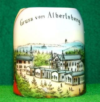 Altes Andenken Auerbach Souvenir Porzellan Gruß Aus Albertsberg Um1920 Vogtland Bild