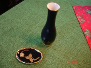 Rosental Kleines Porzellan Schälchen 93 Mm Und Lettin Einblumen - Vase 175 Mm Bild