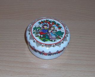 SchÖne Emaille Mini - Zuckerdose Von Arta Made In Austria - Bild