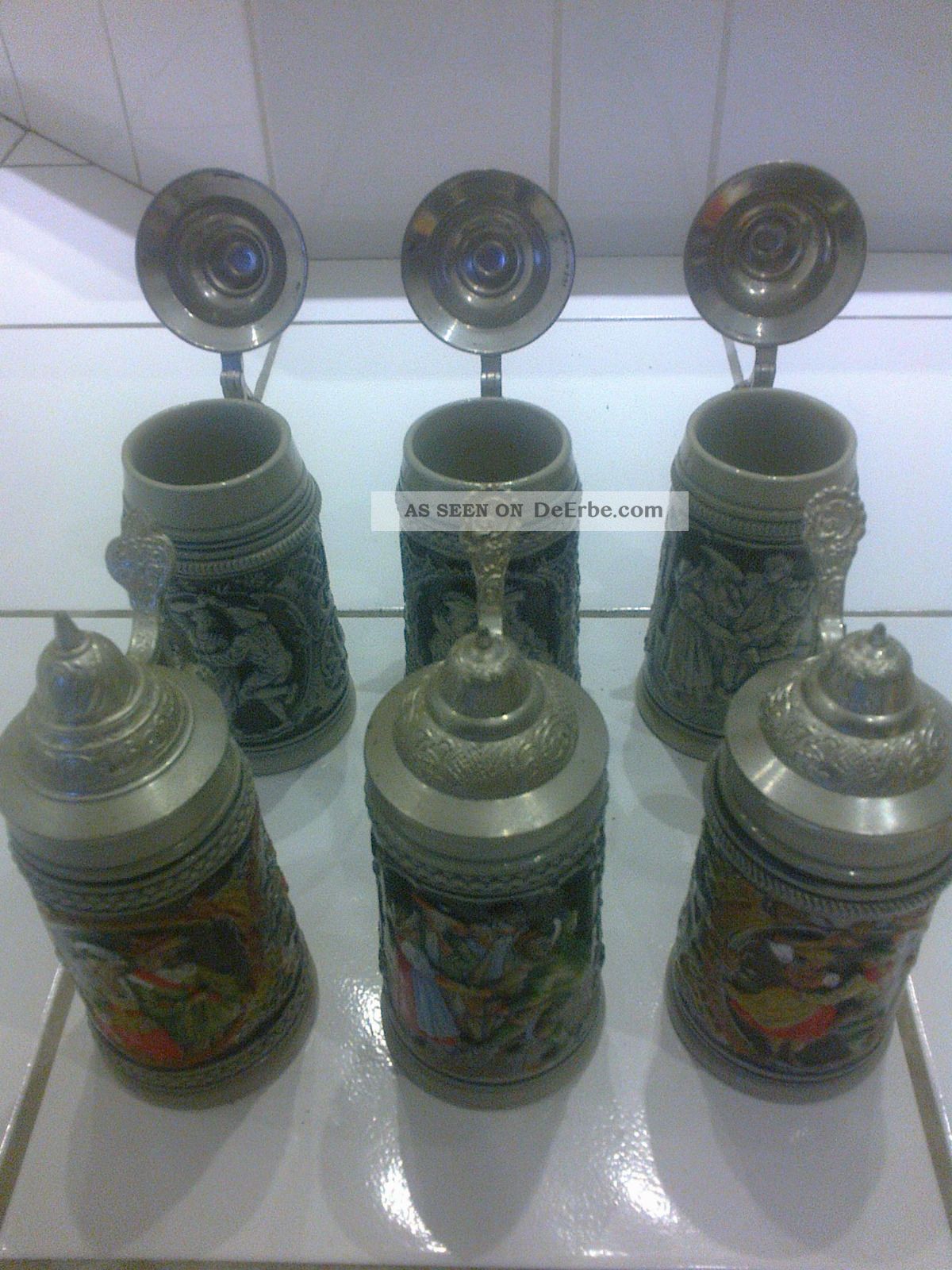 Mold Krug Weinkrug Bierkrug Mit Trinkspruch Und Szenenabbildung 6 Stck. Nach Form & Funktion Bild
