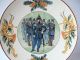 Teller Sarreguemines Utzschneider Soldaten 1 Wk Ceramic Plate Militaria Nach Marke & Herkunft Bild 1
