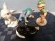 Goebel - 4 Porzellanfiguren - Bär,  Katze,  Hase Und Junge 