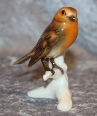 Goebel Porzellan - Vogel Rotkehlchen - Modell Nr.  Cv61 - Glänzend Bild