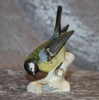 Goebel Porzellan - Vogel Kohlmeise - Modell Nr.  38 015 - Matt - Selten Bild