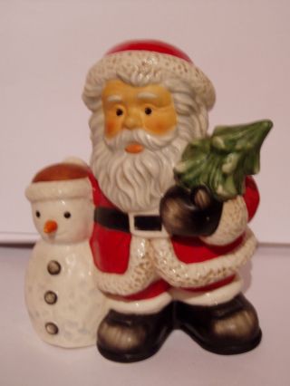 Goebel Weihnachtsmann Mit Schneemann Und Baum 13 962 Bild