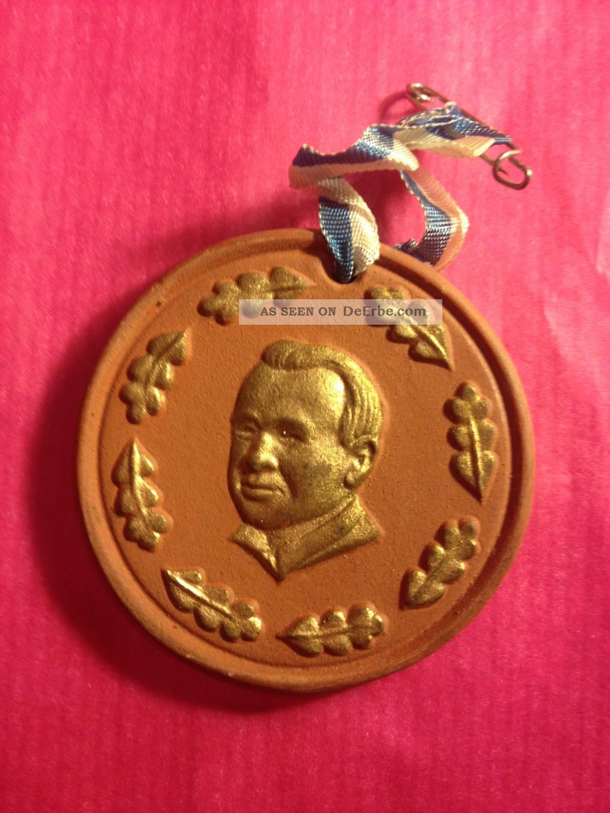 Goebel Geburtstags Medaille Franz Goebel 1904 1954 Jahre Keramik Hummel Werk