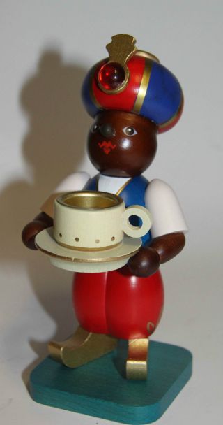 Räuchermann Kaffee - Mohr In Ovp.  Echt Erzgebirgsarbeit Bild